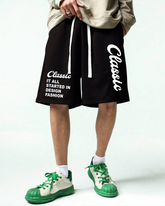 Classic Black Loose Fit Men's shorts