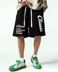 Classic Black Loose Fit Men's shorts