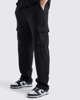 Black Oversized Men's Cargo Pants