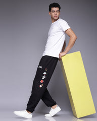 Black Nasa Relaxed Fit Men's Jogger