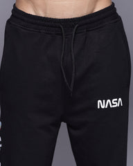 Black Nasa Relaxed Fit Men's Jogger
