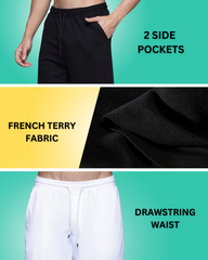 Classic Black Loose Fit Men's shorts