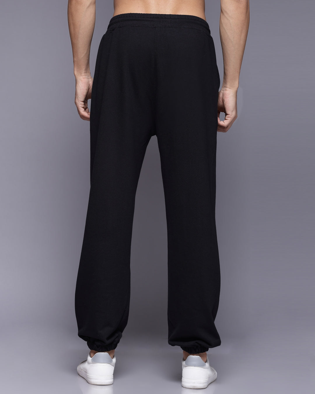 Boom Graphic Black Relaxed Fit Men's Joggers