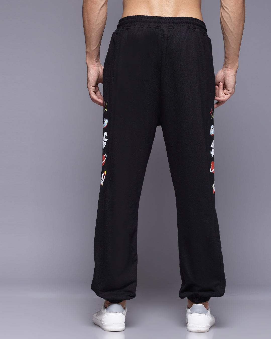 Black Nasa Relaxed Fit Men's Jogger