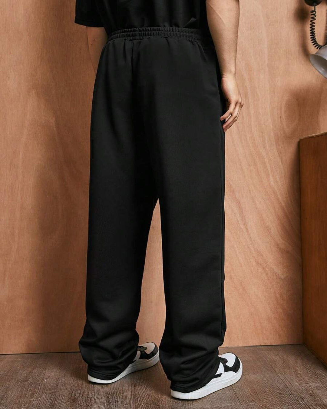 Fire Flame Printed Oversized Men's Track Pants