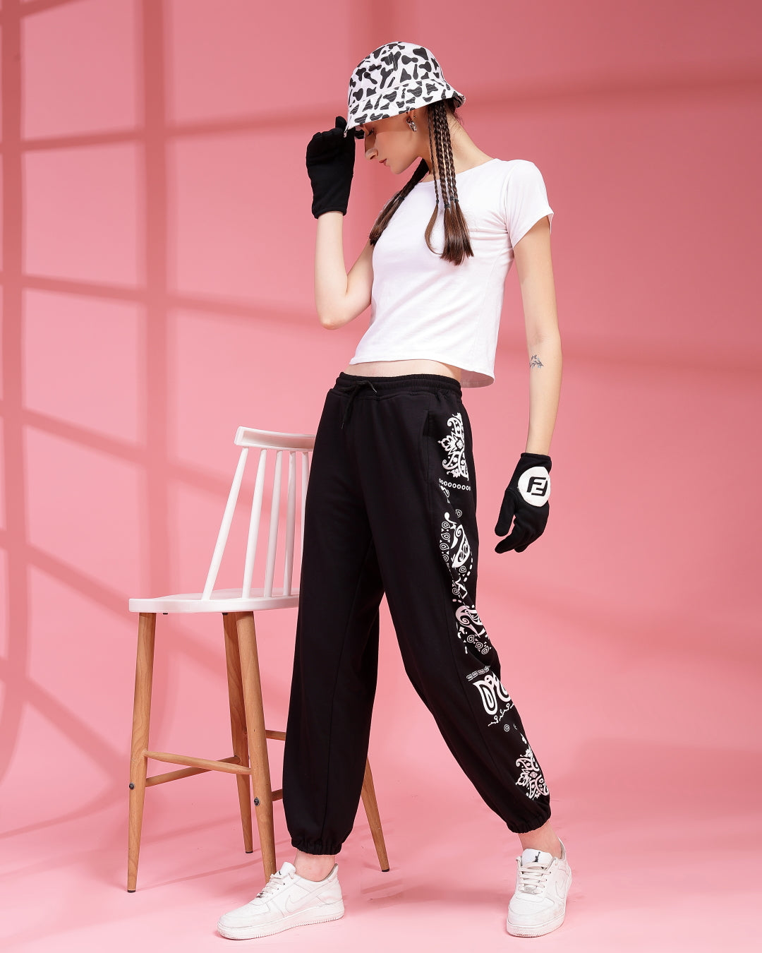 Bandana Printed Loose Fit Unisex Jogger Pants