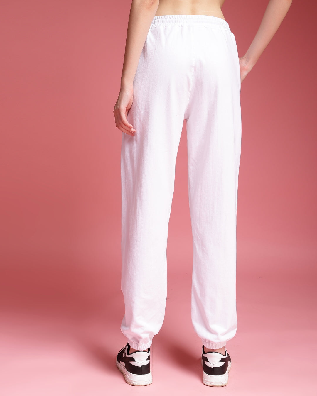 USA White Relaxed Fit Unisex Jogger Pants